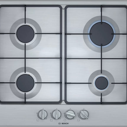 BOSCH 60CM GAS HOB SERIES 4 S/STEEL - PGP6B5B62Z