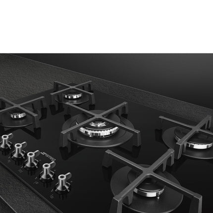 SMEG 70CM CLASSICA GAS ON GLASS HOB - PV375NSA