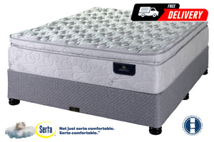 SERTA PERFECT SLEEPER TROPEZ PILLOW TOP FLIP FREE BASE SET