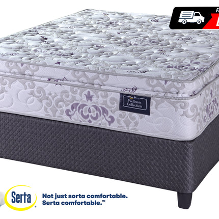 SERTA WELLNESS HAVANA PILLOW TOP FLIP FREE BASE SET