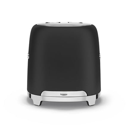 SMEG 2 SLICE MATT BLACK RETRO TOASTER - TSF01BLSA