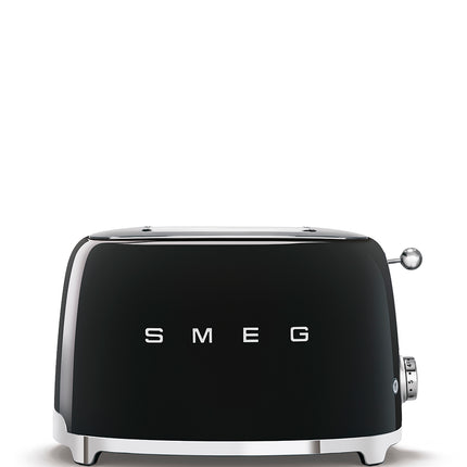SMEG RETRO STYLE 2 SLICE TOASTER BLACK TSF01BLSA