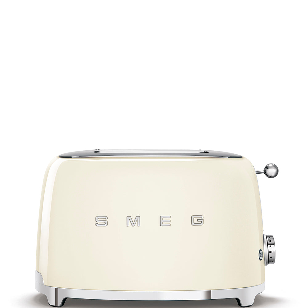 SMEG RETRO STYLE 2 SLICE TOASTER CREAM TSF01CRSA