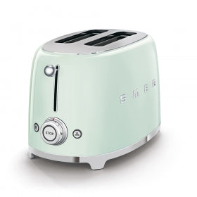 SMEG RETRO STYLE 2 SLICE TOASTER PASTEL GREEN TSF01PGSA