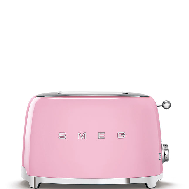 SMEG RETRO 2 SLICE TOASTER PINK - TSF01PKSA