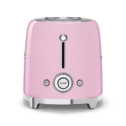 SMEG RETRO 2 SLICE TOASTER PINK - TSF01PKSA