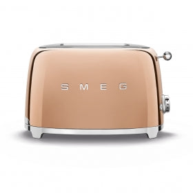 SMEG RETRO 2 SLICE TOASTER ROSE GOLD TSF01RGEU