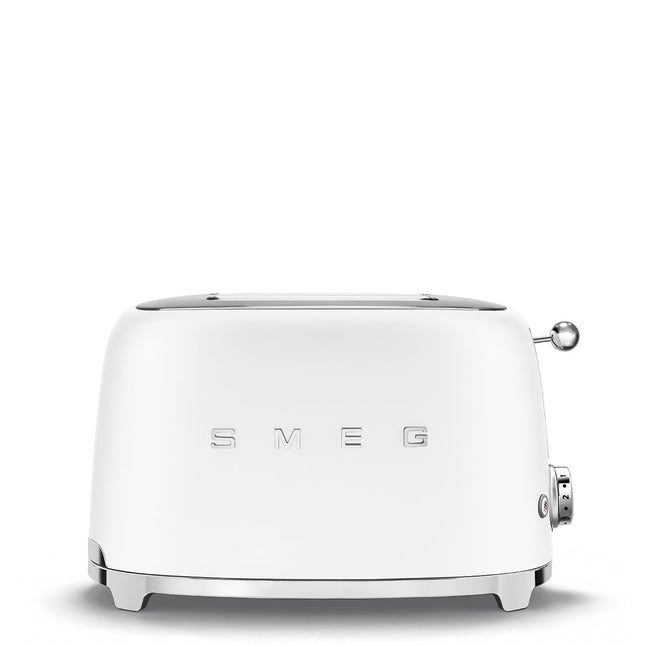 SMEG 2 SLICE MATT WHITE RETRO TOASTER - TSF01WHMEU