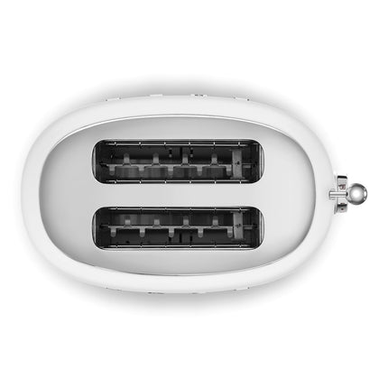 SMEG 2 SLICE MATT WHITE RETRO TOASTER - TSF01WHMEU