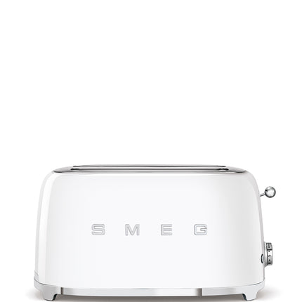 SMEG WHITE RETRO 4 SLICE TOASTER TSF02WHSA