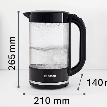 BOSCH CORDLESS GLASS KETTLE 1.7L - TWK70B03