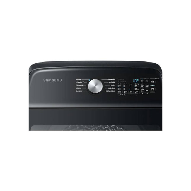 SAMSUNG 21KG TOP LOADER WITH BUBBLESTORM BLACK CAVIAR - WA21A8370GV