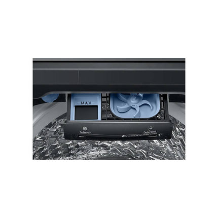 SAMSUNG 21KG TOP LOADER WITH BUBBLESTORM BLACK CAVIAR - WA21A8370GV