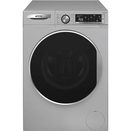 SMEG 9KG FRONT LOADER WASHING MACHINE SILVER - WM3T94SSA