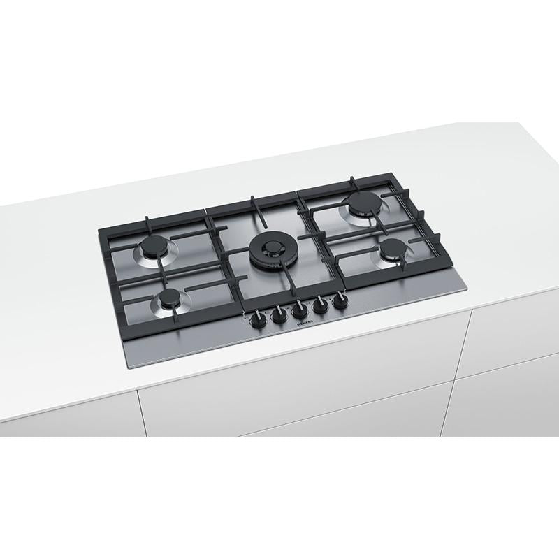 SIEMENS 90CM S/STEEL GAS HOB 5 BURNER EC9A5RB90