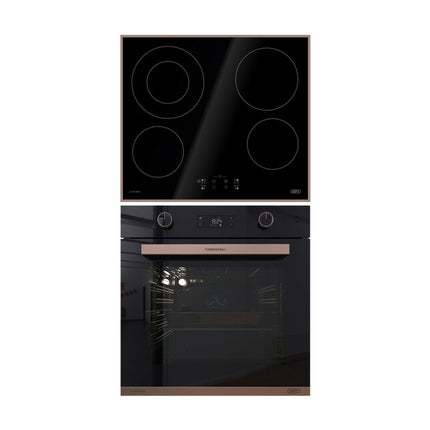 DEFY ROSE GOLD COLLECTION OVEN & HOB SET - DCB115