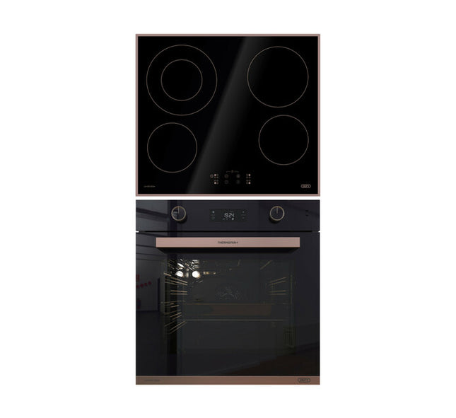 DEFY ROSE GOLD COLLECTION OVEN & HOB SET - DCB115