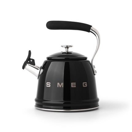 SMEG 2.3L WHISTLING KETTLE BLACK - CKLW2001BL