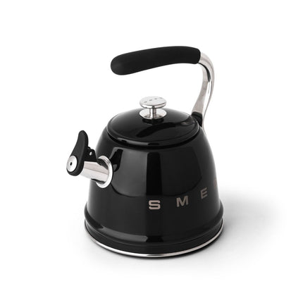 SMEG 2.3L WHISTLING KETTLE BLACK - CKLW2001BL