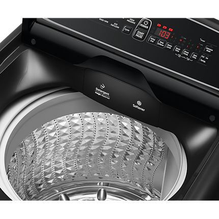 SAMSUNG 19KG TOP LOADER WASHING MACHINE BLACK CAVIAR - WA19T6260BV