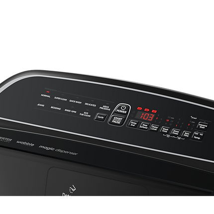 SAMSUNG 19KG TOP LOADER WASHING MACHINE BLACK CAVIAR - WA19T6260BV