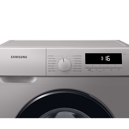 SAMSUNG 9KG FRONT LOADER WASHING MACHINE SILVER - WW90T3040BS
