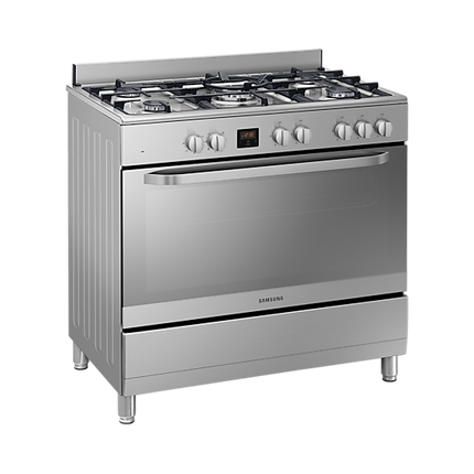 SAMSUNG 90CM 95L 5 GAS BURNER WITH TRIPLE FLAME WOK - NY90T5010SS